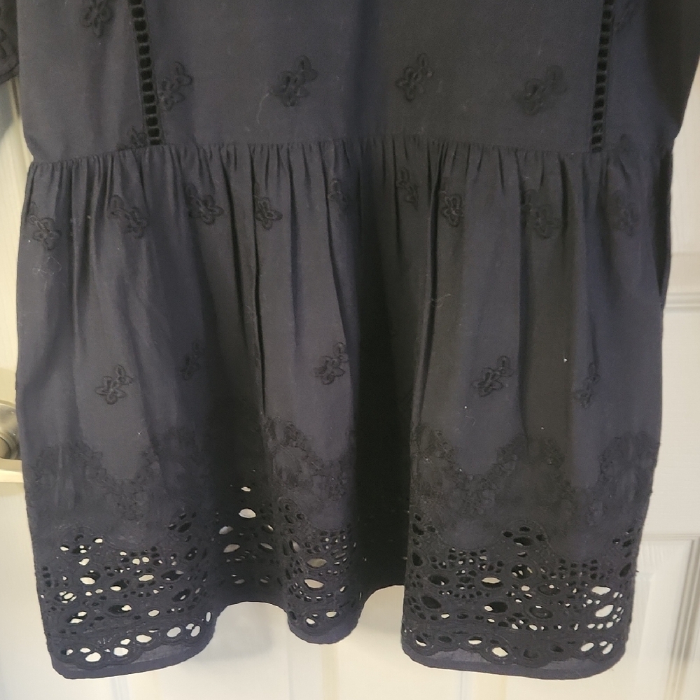 Roberta Roller Rabbit Dark Blue Eyelet Tunic - image 2